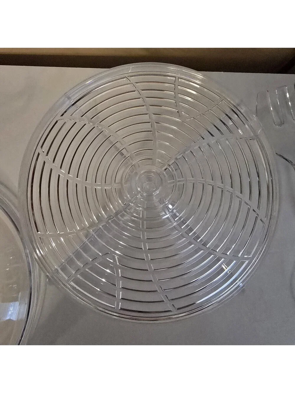 Prodyne Acrylic Salad on Ice with Fruit Insert with Utensils and Dome Lid